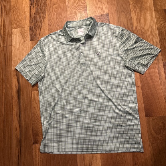 Callaway Polo Shirt Mens M Green Opti-Dri Golf Performance Stretch Lightweight - Picture 2 of 6